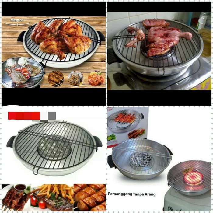 Alat Panggang Serbaguna ALMAS GRILL Alat Panggang Tanpa Arang Alat Panggang Elektrik