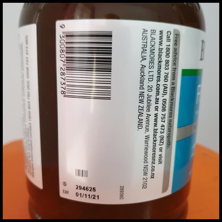 Xsxy Blackmores Fish Oil 1000 Mg 400 Sg Minyak Ikan Omega 3 6Csn