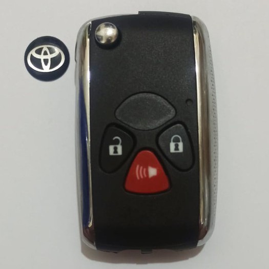 FLIP KEY KUNCI LIPAT TOYOTA INNOVA FORTUNER - CASING FLIPKEY KUNCI LIPAT INNOVA FORTUNER 3 TOMBOL