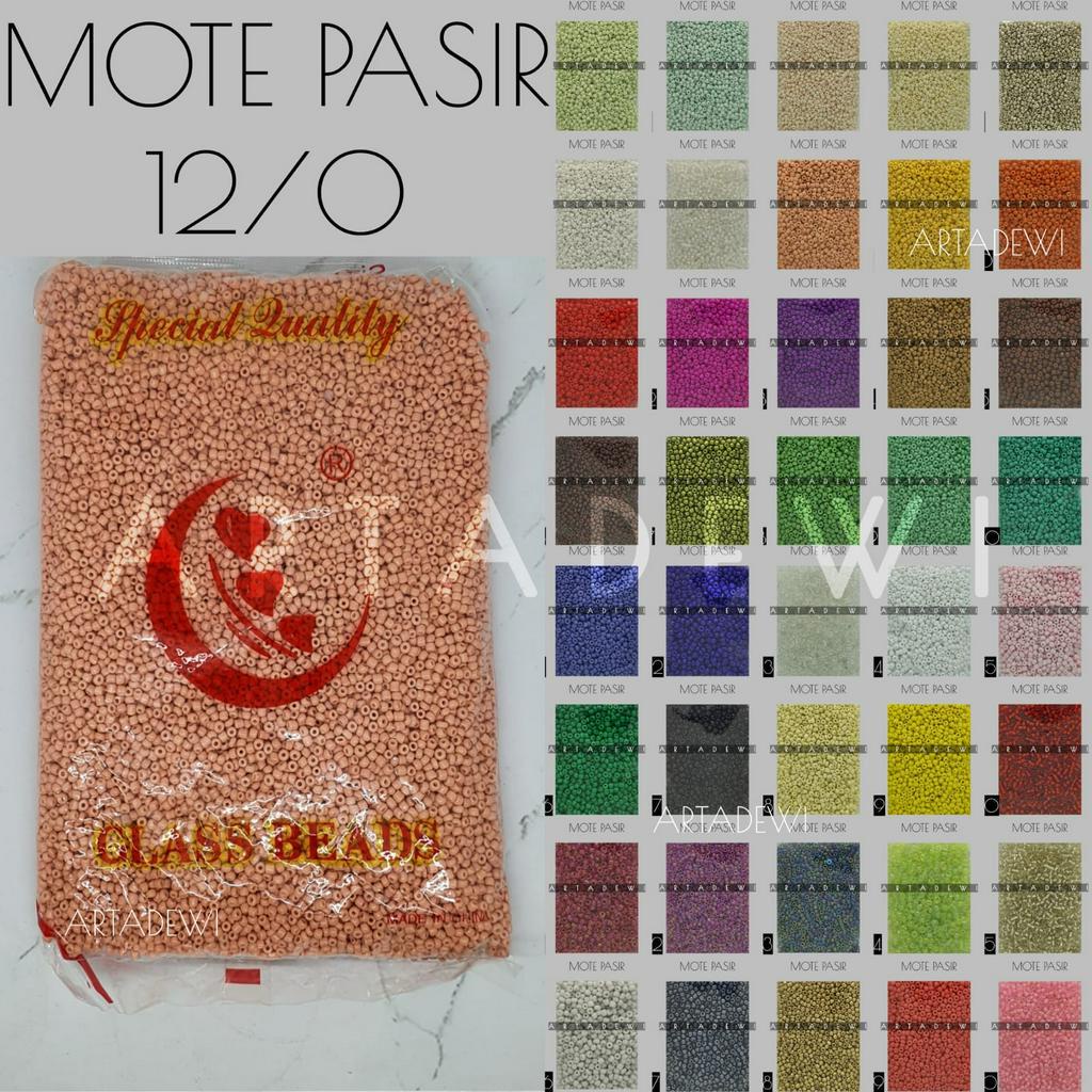 MP2102 | 450 gram Mote Pasir 12/O glass beads payet mute jahit / pon