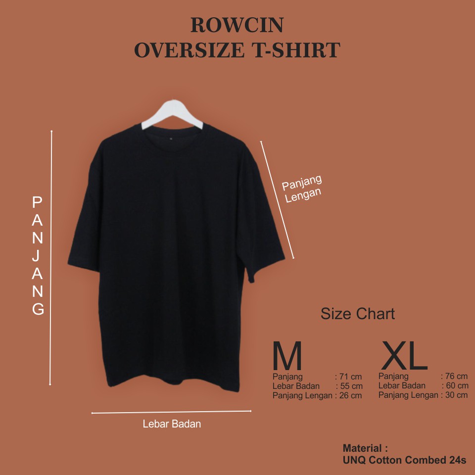 KAOS POLOS OVERSIZE UNISEX KATUN COMBED 24S PREMIUM BAHAN KATUN ORGANIK OVERSIZED TSHIRT