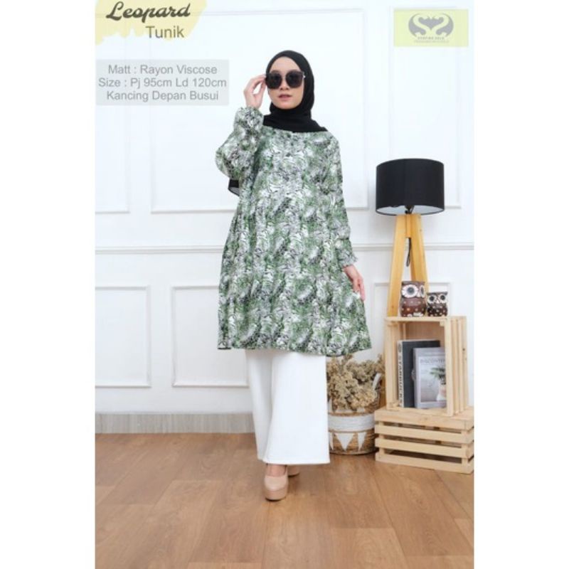 PROMO  TUNIK/ATASAN WANITA MOTIF RAYON VISCOSE L, XL DAN XXL