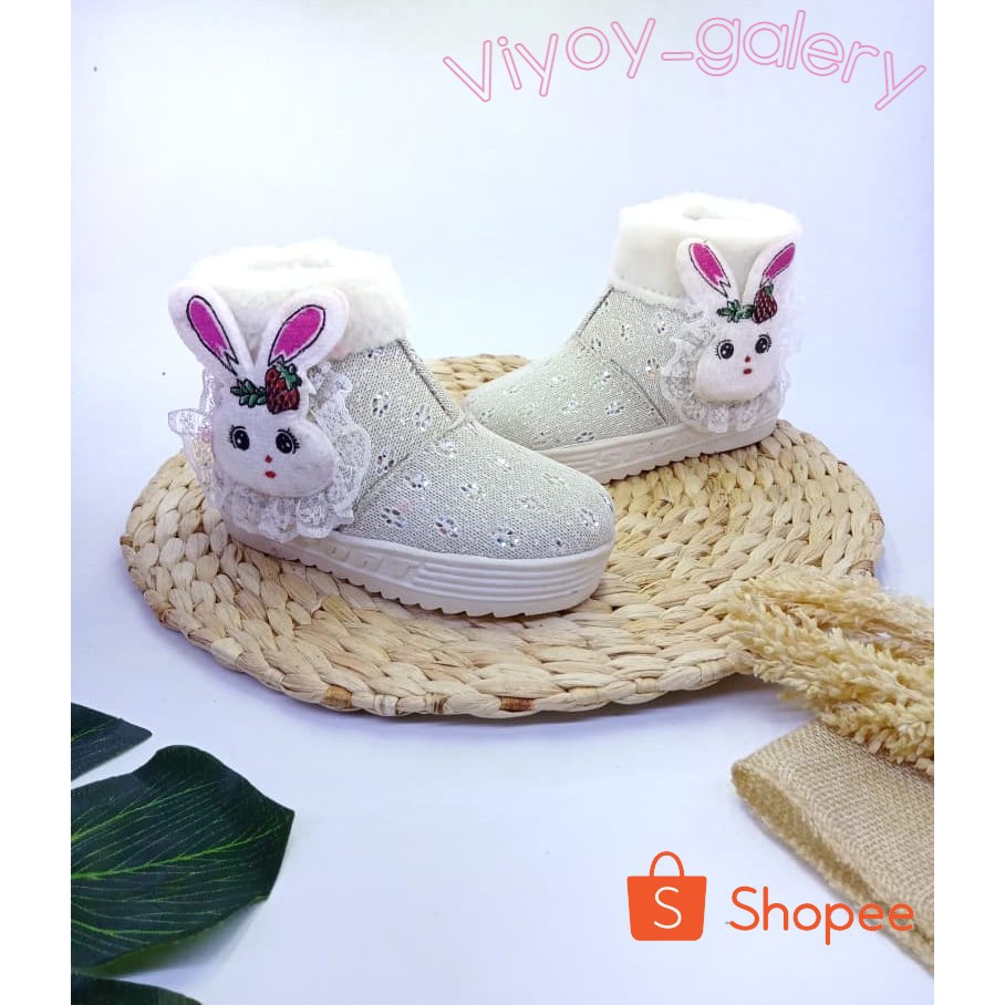 Sepatu anak Boot Bulu Sepatu Sneakers Anak perempuan Sepatu Anak 1-6 thn Murah