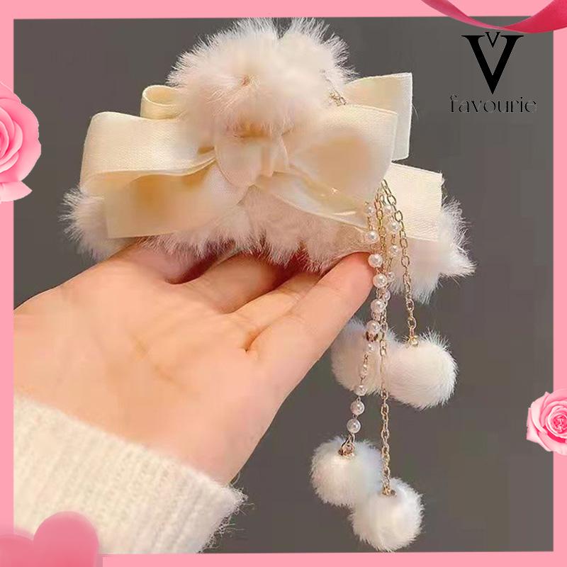 [COD]Klip Rumbai Mewah Hiu Hiasan Kepala Jepit Rambut Besar-FA