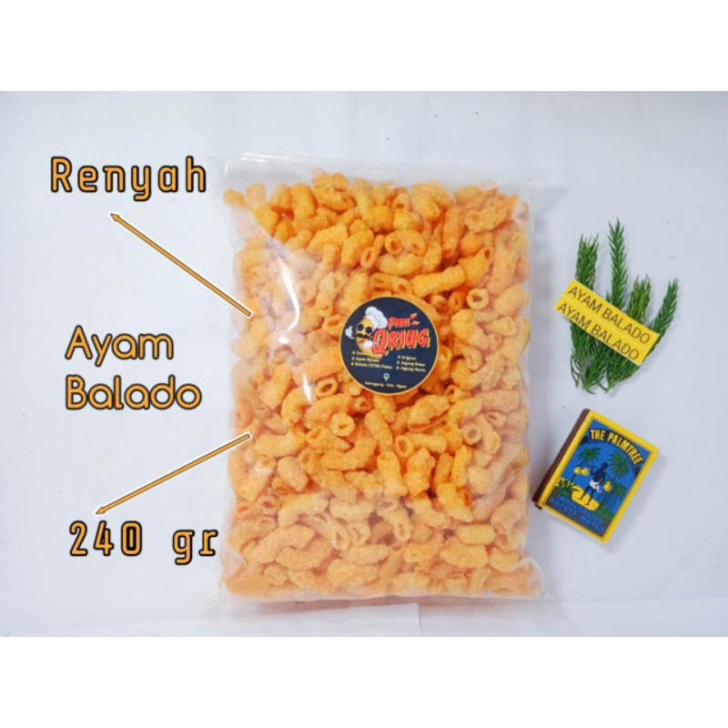 

Makaroni Bantet Pedas Kiloan 240gr Cemilan Makaroni Rasa ayam Balado