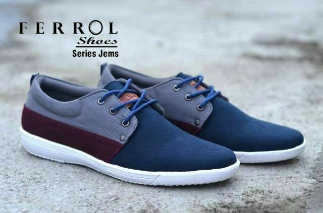 BERGARANSI TERMURAH ! Sepatu Kasual Pria Ferrol Jems Original