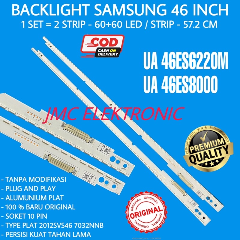 BACKLIGHT TV LED SAMSUNG 46 INC UA-46ES6220 UA-46ES5600 46ES6220M 46ES8000 UA46ES5600 UA46ES6220 UA46ES6220M UA46ES8000 46ES 46IN