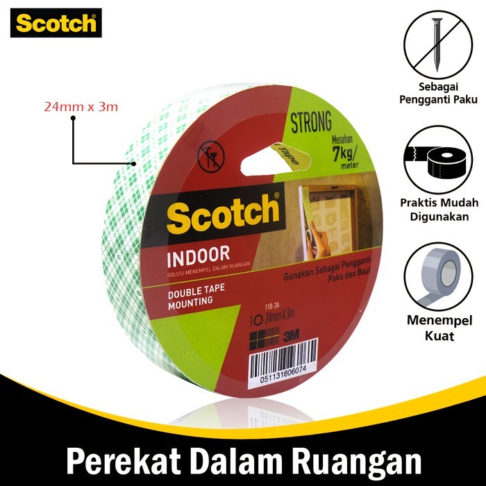 

Mantap Double Tape Mounting Scotch 3M 1 Inch Bagus