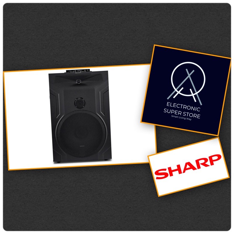 SPEAKER AKTIF 15INCH SHARP CBOX-PRO15UBB BLUETOOTH LOW WATT