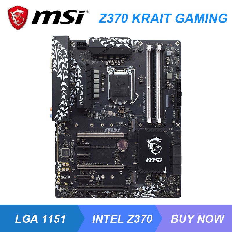 PREORDER MSI Z370 KRAIT GAMING LGA 1151 Intel Z370 Desktop PC Motherboard DDR4 64G Core i9-9700K i7-