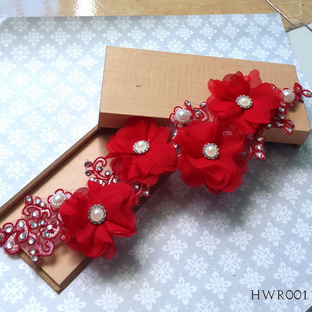 [SIAP KIRIM] HAIRPIECE PENGANTIN PESTA MODERN AKSESORIS WEDDING HWR001