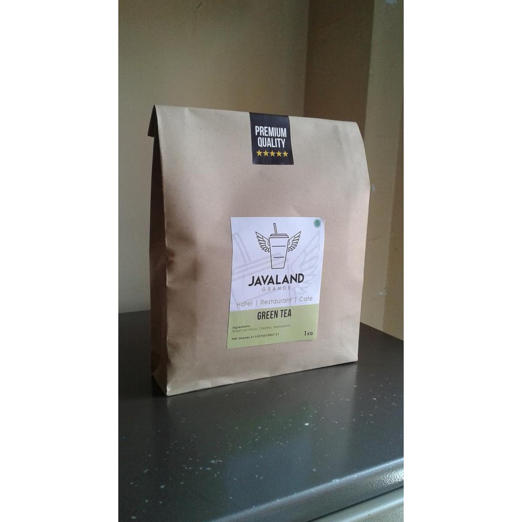 

S5BO BUBUK MINUMAN PREMIUM GREEN TEA JAVALAND GRANDE 1KG V8AU
