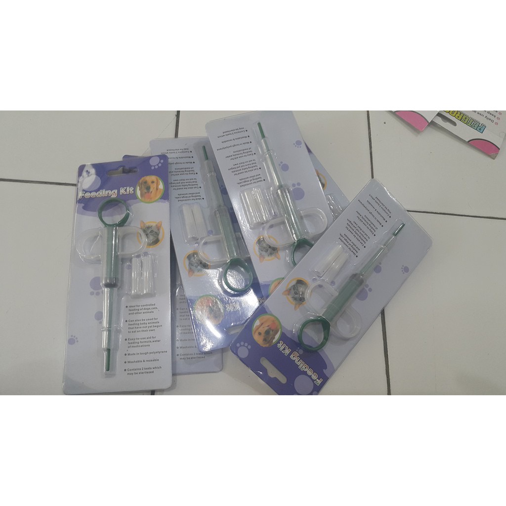 Pelontar Obat Kucing Feeding Kit / Alat Bantu Makan Untuk Hewan