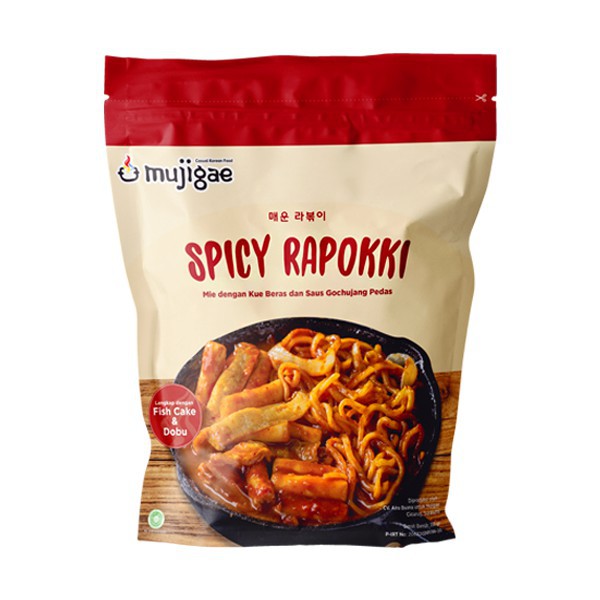 

Makanan Kekinian Korean Spicy Rapokki by Mujigae Ramen Topokki 350gr Kpop Cemilan Oppa Lezat Oppa