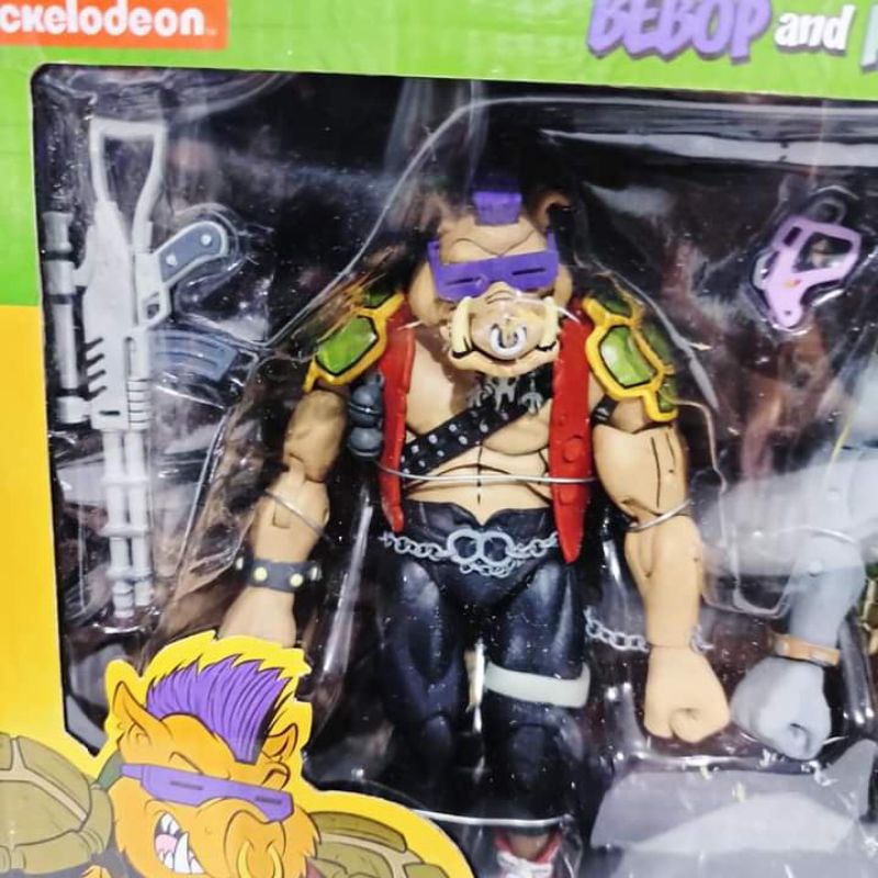 Mainan neca action figureneca tmnt bepop rocksteadyTMNT kura kura ninjaTeenage mutant ninja