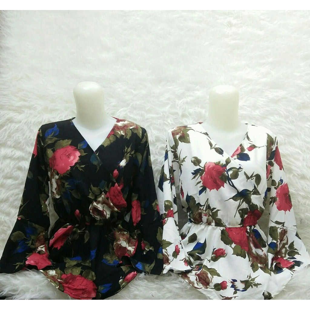 PROMO  CSL Tk blouse flow tangan trompet ff153 2wrn (pth,htm) CR