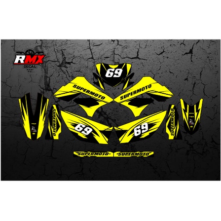DECAL KLX 150 S/L FULLBODY (024) DEKAL STIKER DTRACKER LAMA 2009 2010 2011 2012 2013 2014 2015 HITAM