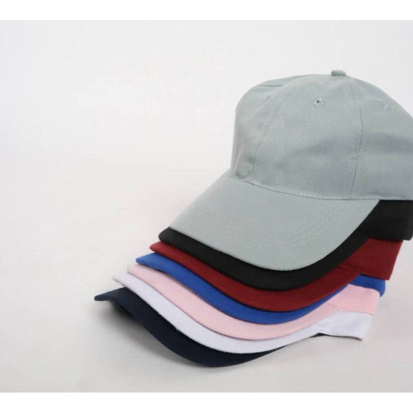 Trendy Topi baseball polos clip cakop besi bahan rapel tebal