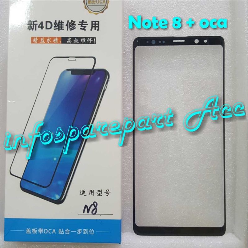 Kaca lcd samsung note 8 Glass