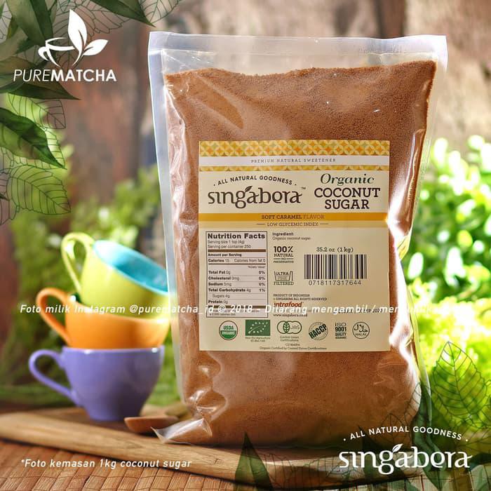

Singabera Premium 1kg Organic Coconut Sugar Gula Kelapa Organik Pouch BERKUALITAS