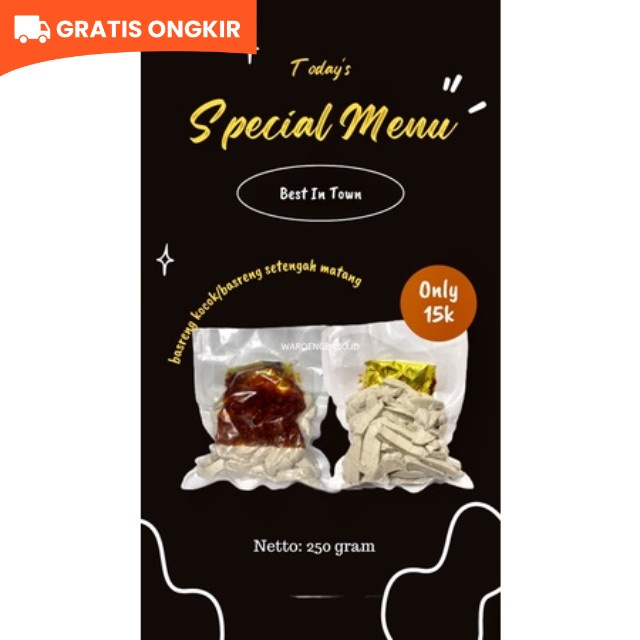 

Basreng kocok/basreng setengah matang