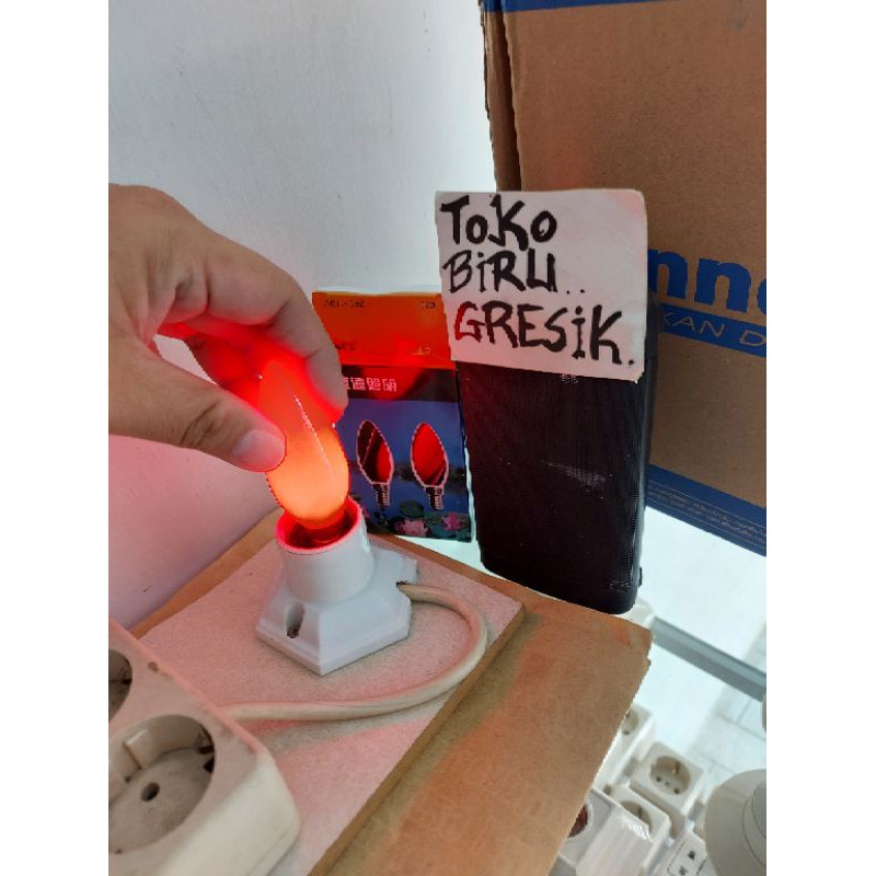 lampu LED e14 merah