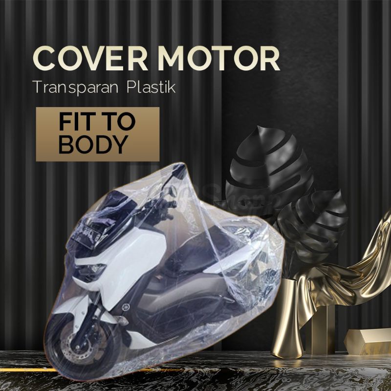 Cover Motor Transparan Plastik / Plastic Cover murah grosir