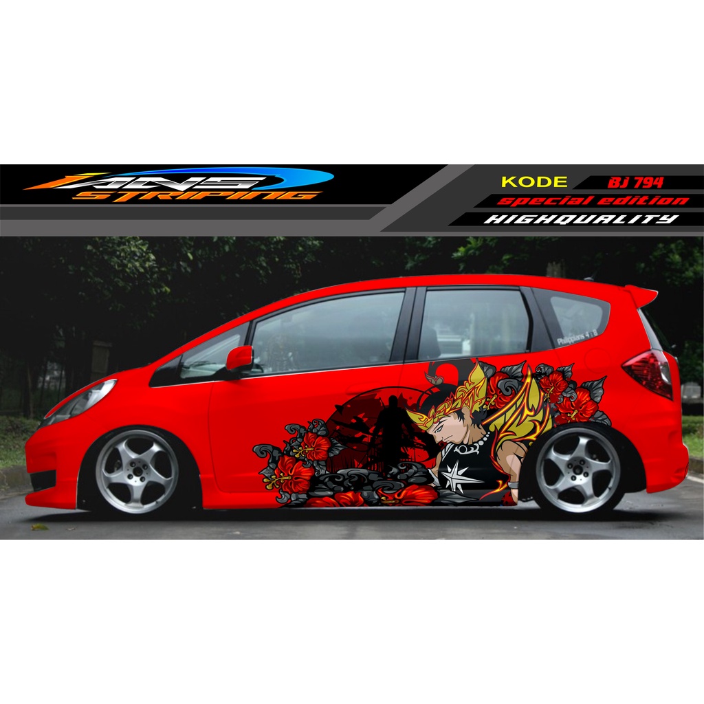 STIKER TERBARU MOBIL JAZZ BRIO AVANZA SIGRA YARIS / STIKER VARIASI MOBIL / MODIF STICKER MOBIL 620