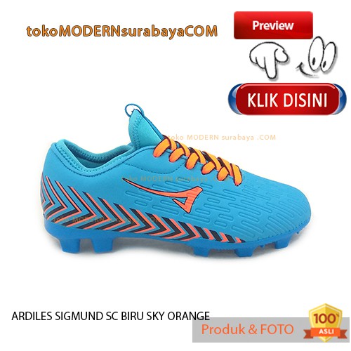 ARDILES SIGMUND SC BIRU SKY ORANGE sepatu olahraga sepatu bola