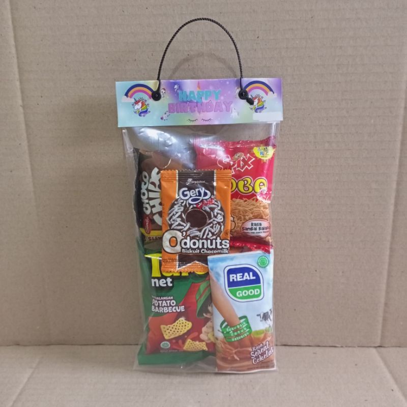 

paket Snack ulang tahun hemat/goodie bags/souvenir hemat