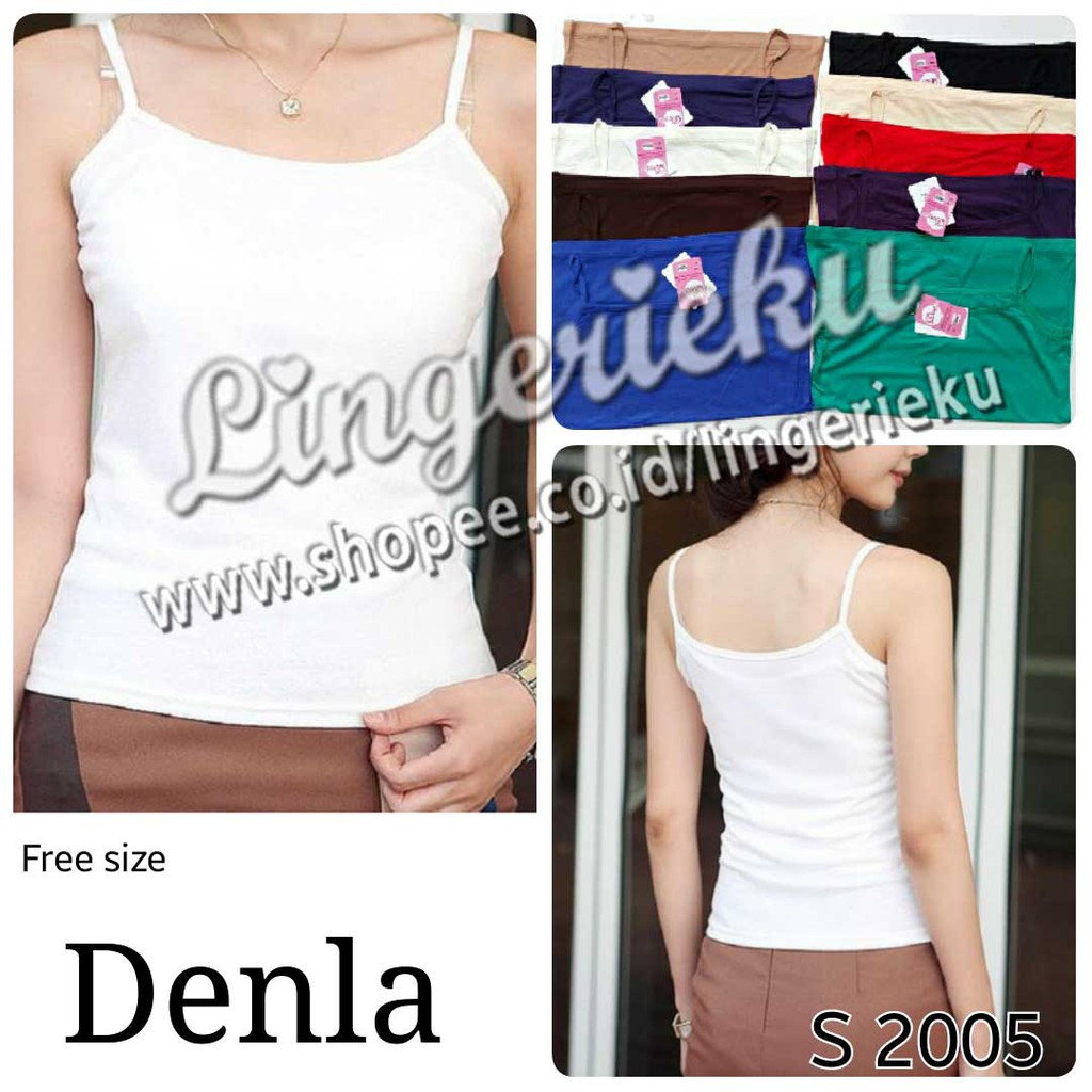 Singlet Tank Top Wanita Bahan Super Lembut Tally S 2005-8