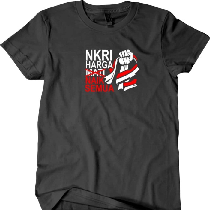 KAOS BAJU TSHIRT NKRI HARGA NAIK SEMUA / KAOS NKRI HARGA MATI / COD KEREN MURAH