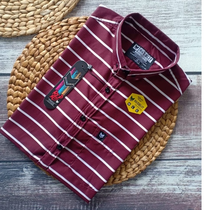 Baju Kemeja Pria Cowok Lengan Pendek Motif Printing Surfing Pantai Bunga Floral Hawai Original Distr