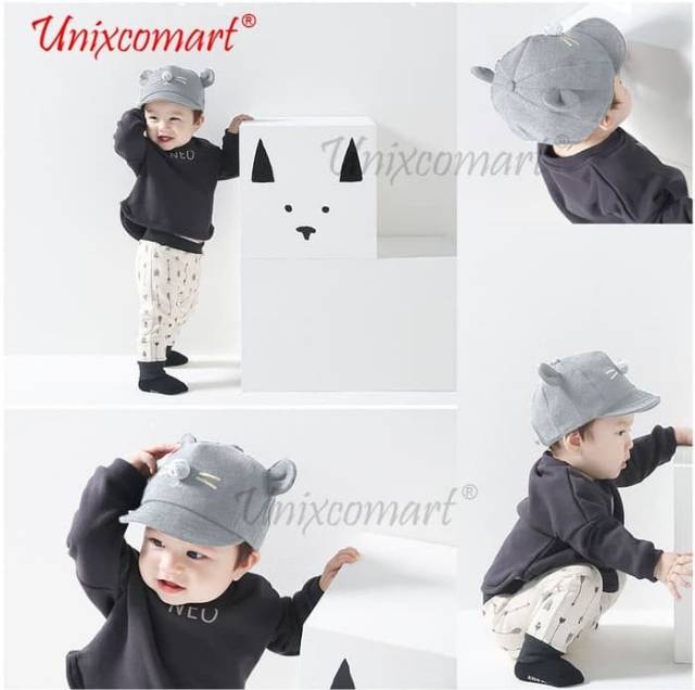 Topi Little Mouse 3D Bayi dan Anak