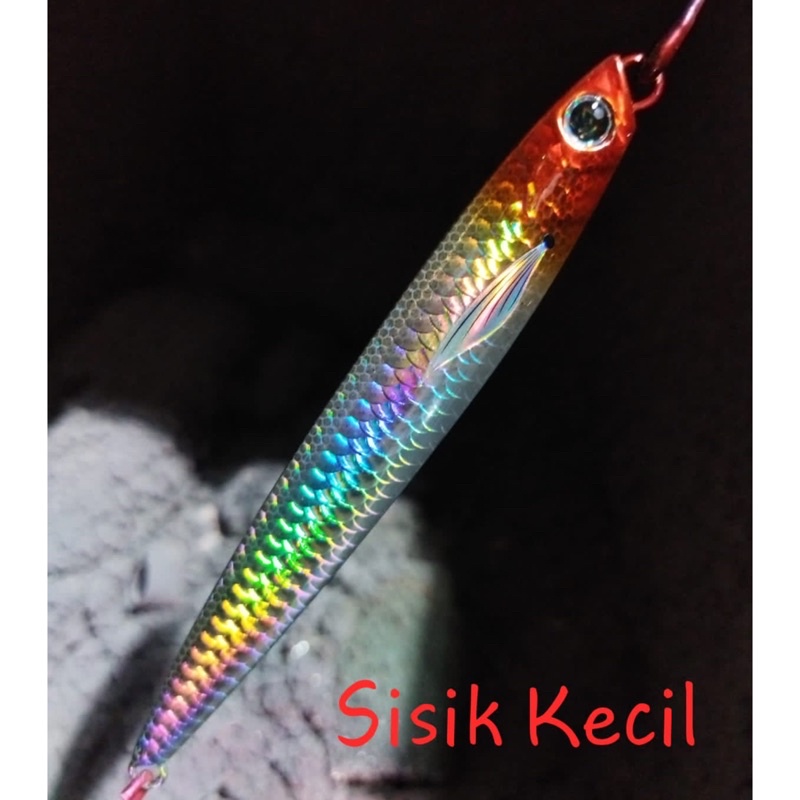 hologram hot stamping foil lure dan metal jig - IMPORT ORIGINAL- motif sisik- lebar 20cm