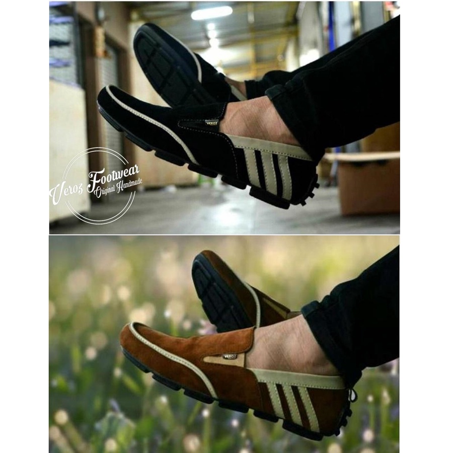 COD - Sepatu Slip On Pria Adidas DEMBELE Sepatu Slop Pria Casual Santai Murah