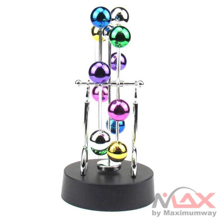 Zhenwei Pajangan Meja Pendulum Newton Perpetual Model Ferris Wheel Warna Hitam