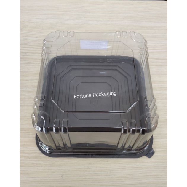 (Isi 10 pcs) CT200 Mika Kotak Kue Bahan Tebal Ukuran 20x20 Tinggi 11 cm