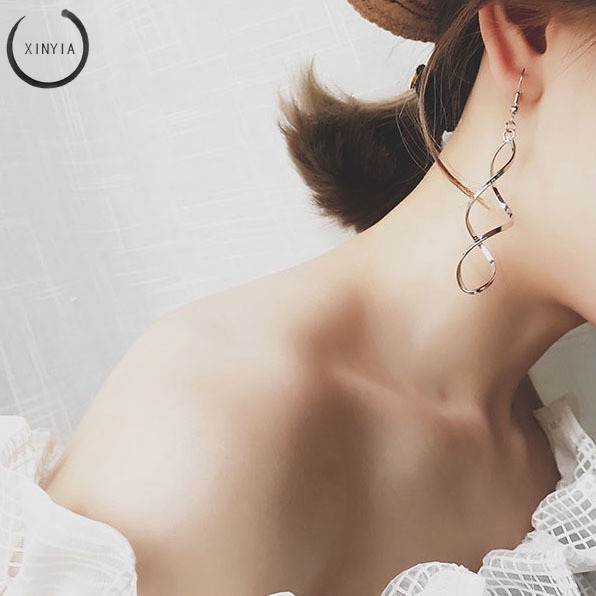 [Bayar Di Tempat] Anting Spiral Desain Minimalis Model Korea LE0453