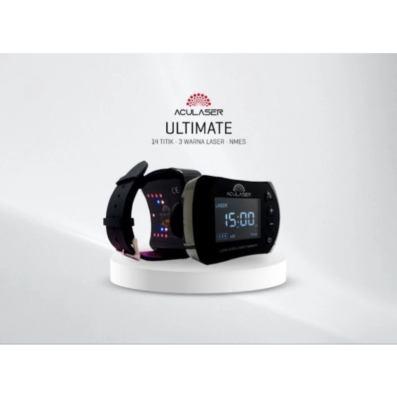 NEW ACULASER ULTIMATE 14 TITIK LASER 3 WARNA + NMES TERAPI JANTUNG DAN STROKE