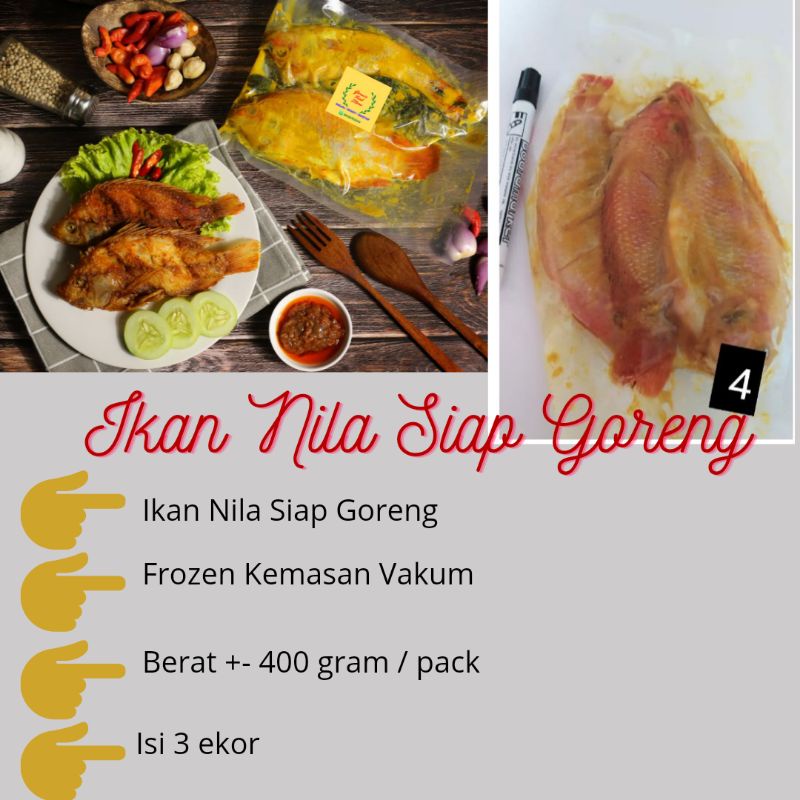 

Ikan Nila Bumbu Siap Goreng