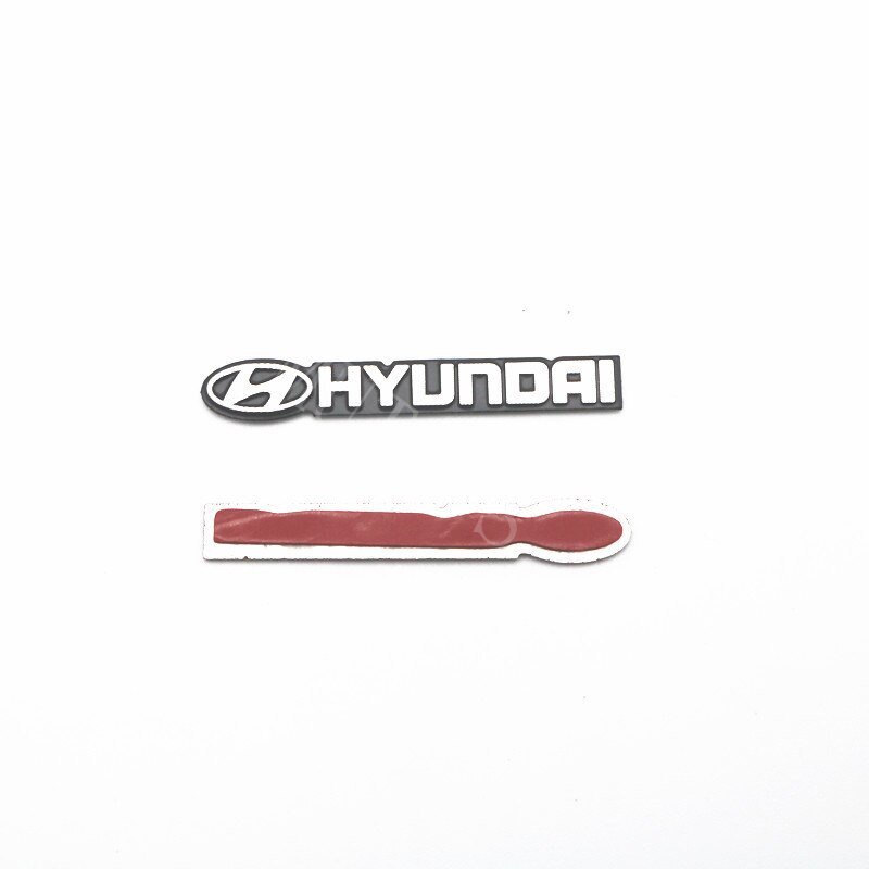 Hyundai 4Pcs Stiker Logo Mini Bahan Alloy Untuk Speaker Mobil Trajet H1 i10 i20