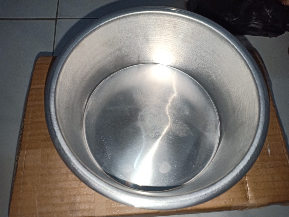 15cm Loyang Cetakan Bulat Press Tanpa Sambungan Kue Bolu Cake 15 16 18 20 22 24 26 Cm Alumunium 7 Cm