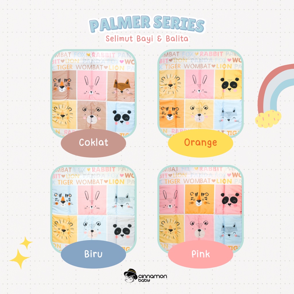 Cinnamon Baby - Selimut Bayi &amp; Balita Palmer Series / Selimut Anak Premium Quality