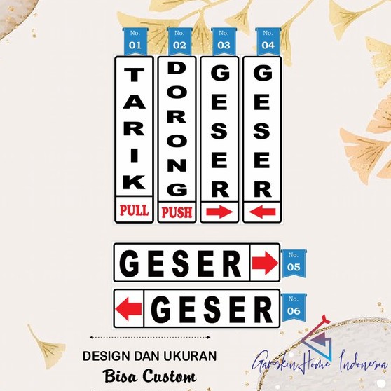 

STIKER TARIK DORONG