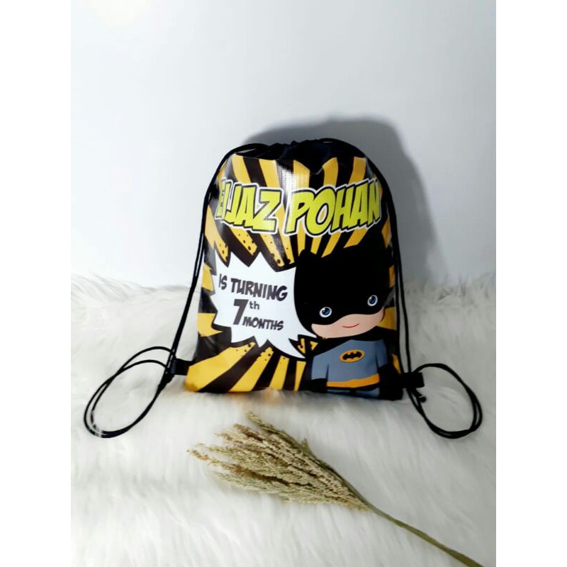 GOODIE BAG TAS SOUVENIR ULANG TAHUN MODEL SERUT RANSEL STRING BAG-6