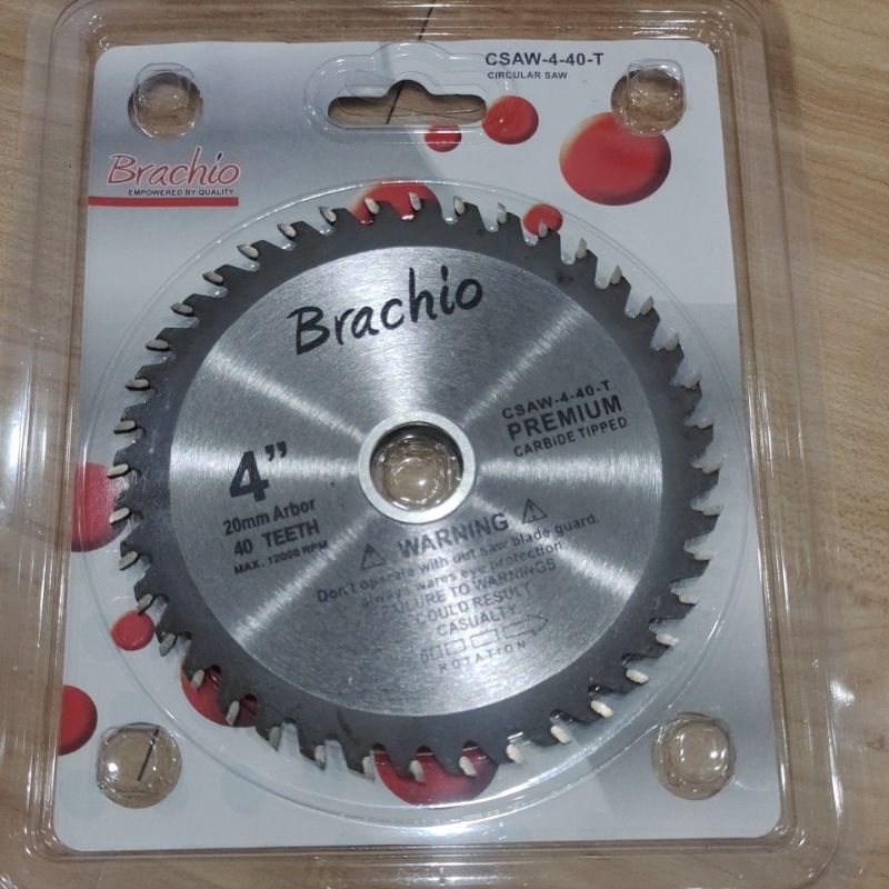 mata potong kayu 4&quot;x40T brachio / Saw Blade 4&quot;x40T brachio