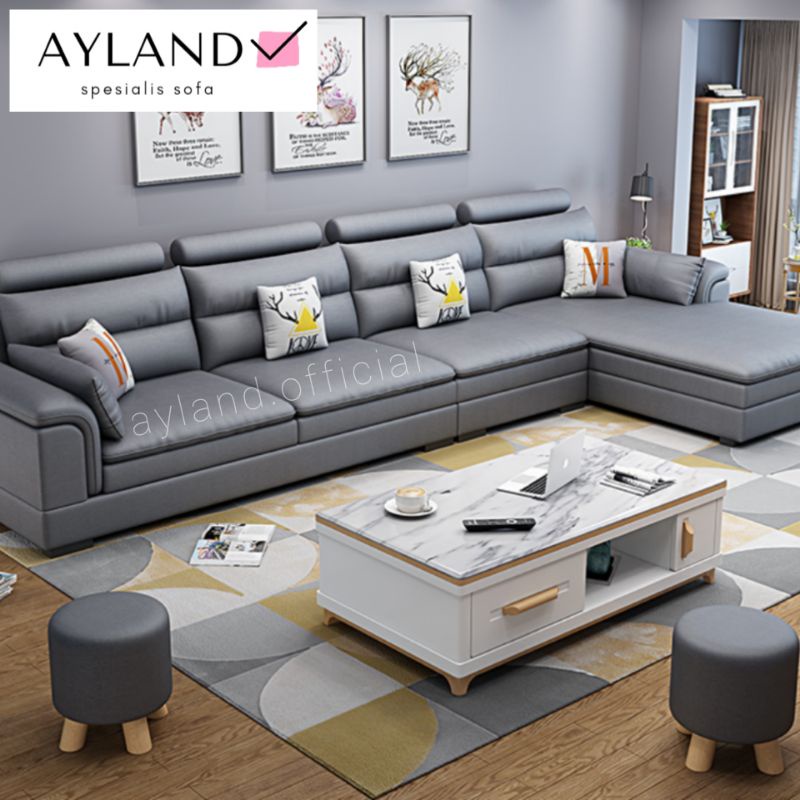 Sofa Ruang Tamu Minimalis Leter L Terbaru