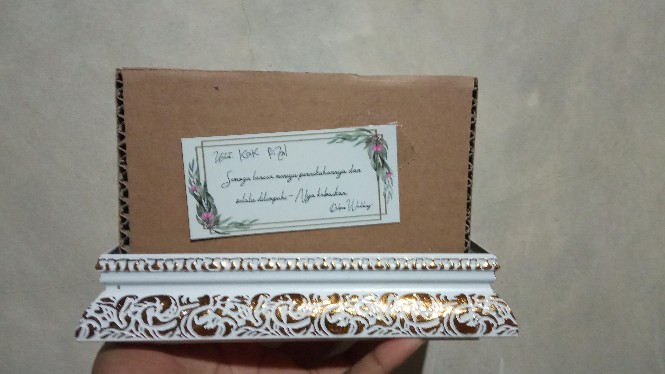 Kotak Cincin Gelang Frame Tutup Mika Untuk Seserahan/ Lamaran Fcg
