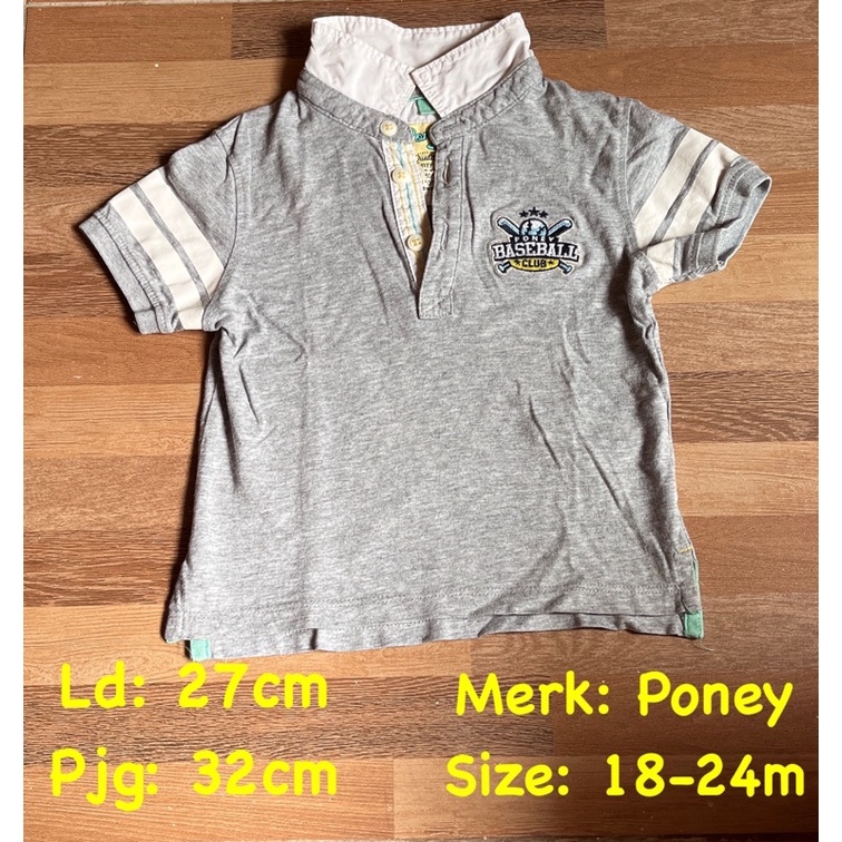 Preloved Kaos Polo Anak Cowok Poney